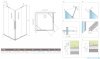 Radaway Furo KDD kabina 110x80cm szkło przejrzyste 10105110-01-01L/10105080-01-01R